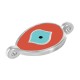 Conector de Metal Zamak Ovalado con Ojo Esmaltado 15x11mm