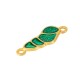 Connettore Ovale in Zama Smaltata con Conchiglia 10X20 mm