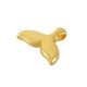 Breloque en Zamak Émaillé en Forme de Queue de Baleine avec œil Maléfique 18 x 14 mm Ø 2.2 mm