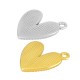 Enameled Zamak Charm Heart 15mm