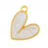 24K Gold Plated/ Pearl White