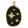 24K Gold Plated/ Black