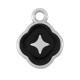 Colgante de Metal Zamak con Estrella y Esmalte 11mm