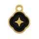Colgante de Metal Zamak con Estrella y Esmalte 11mm