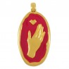 24K Gold Plated/ Magenda