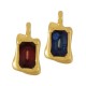 Colgante de Metal Zamak Rectangular con Esmalte 8x11mm