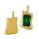 Colgante de Metal Zamak Rectangular con Esmalte 8x11mm