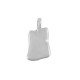 Enameled Zamak Charm Rectangular 8x11mm