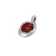 Enameled Zamak Charm Irregular 9x10mm