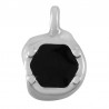 999° Silver Antique Plated/ Black