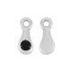Ciondolo in Zama Smaltata a Goccia 4X10 mm