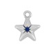 Enameled Zamak Charm Star 11mm