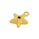 Enameled Zamak Charm Star 11mm