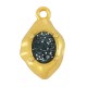 Charm en Zamak Émaillé en Forme de Larme 10 x 15 mm
