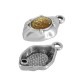 Colgante de Metal Zamak Gota con Esmalte 10x15mm