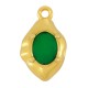 Enameled Zamak Charm Teardrop 10x15mm