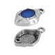 Enameled Zamak Charm Teardrop 10x15mm
