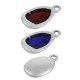 Breloque en Zamak Émaillé en Forme de Goutte 10 x 14 mm
