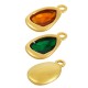 Breloque en Zamak Émaillé en Forme de Goutte 10 x 14 mm