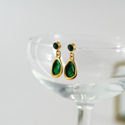 Breloque en Zamak Émaillé en Forme de Goutte 10 x 14 mm