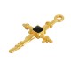 Enameled Zamak Pendant Cross 17x32mm