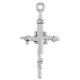 Enameled Zamak Pendant Cross 17x32mm