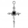 999° Silver Antique Plated/ Black