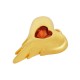 Enameled Zamak Charm Heart 15x20mm
