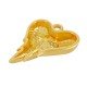 Ciondolo in Zama Smaltata a Forma di Cuore 15X20 mm