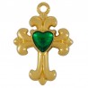 Placcato oro 24 carati/ Verde trasparente
