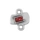Connettore in Zama Smaltato Irregolare 10X6 mm