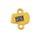 Enameled Zamak Connector Irregular 10x6mm