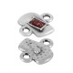 Connettore in Zama Smaltato Irregolare 10X6 mm