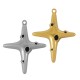 Enameled Zamak Pendant Cross 26x30mm
