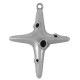 Enameled Zamak Pendant Cross 26x30mm