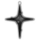 Enameled Zamak Pendant Cross 26x30mm