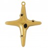 24K Gold Plated/ Black