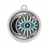 Placcato argento antico 999°/ Nero/ Turchese
