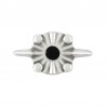 999° Silver Antique Plated/ Black