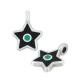 Charm Étoile en Zamak Émaillé 8 mm