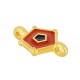 Conector de Metal Zamak Polígono con Esmalte 8mm