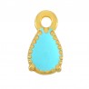Placcato oro 24K/ Turchese