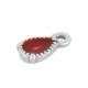 Ciondolo a Goccia in Zama Smaltata 6x8 mm