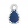 999° Silver Antique Plated/ Cerulean