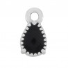Placcato argento antico 999°/ Nero