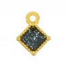 Placcato oro 24 carati/ Nero glitterato