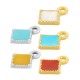 Enameled Zamak Charm Rhombus 8mm