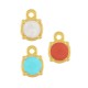 Μεταλλικό Ζάμακ Χυτό Μοτίφ Στρογγυλό με Σμάλτο 7mm