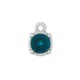 Enameled Zamak Charm Round 7mm