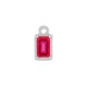 Enameled Zamak Charm Rectangular 6x9mm